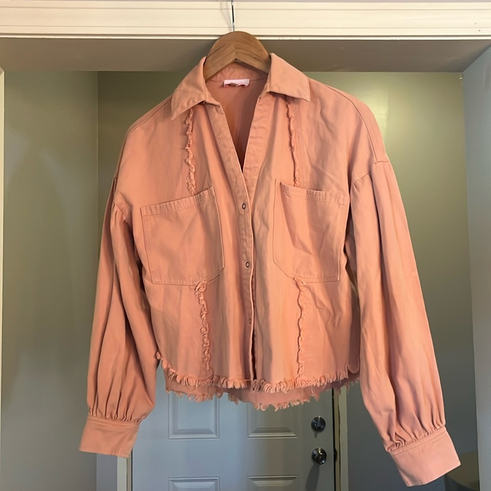 Pink Lily Button Up